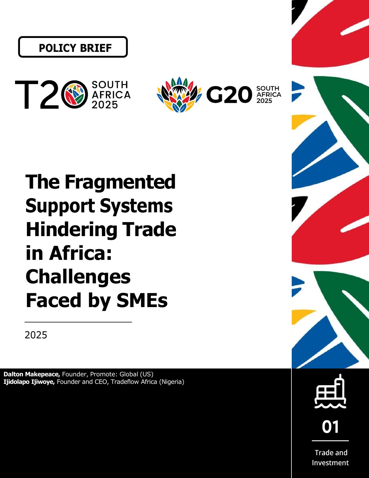 Front cover of The Fragmented Support Systems Hindering Trade in Africa policy brief
